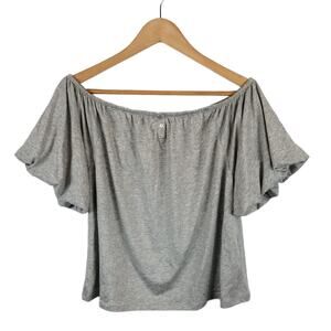 Sundance Gray Off-Shoulder Top